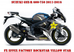 Rockstar Yellow Star for Suzuki GSX-R 600/750 2011-2017